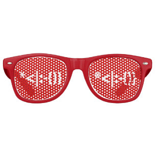 Lunettes De Fête Retro Émoticône de Noël au Père Noël