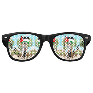 Lunettes De Fête Retro Enfant avec le drapeau de Keffiyeh Palestine
