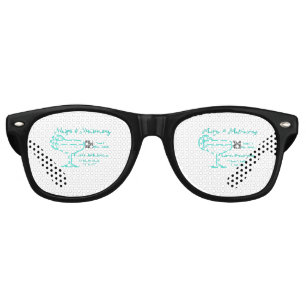 Lunettes De Fête Retro enterrement de vie de jeune fille Turquoise Margs 