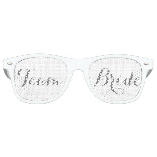 Lunettes De Fête Retro Épouse blanche
