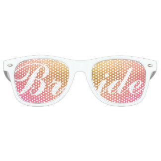 Lunettes De Fête Retro Épouse du coucher de soleil