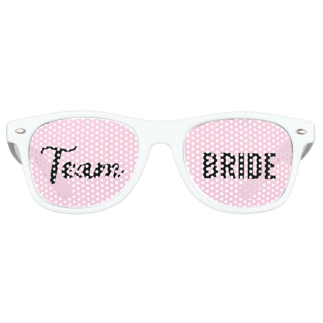 Lunettes De Fête Retro Équipe de mariée enterrement de vie de jeune fille (Devant)