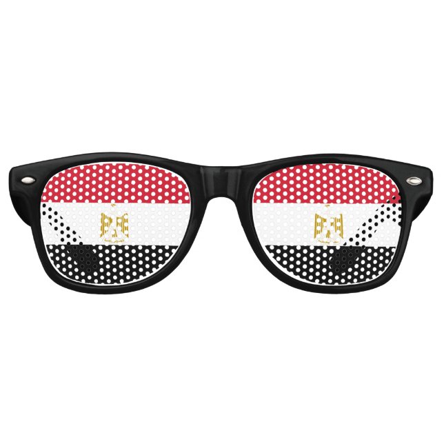 Lunettes De Fête Retro Esquisse de fête d'Egypt (Devant)