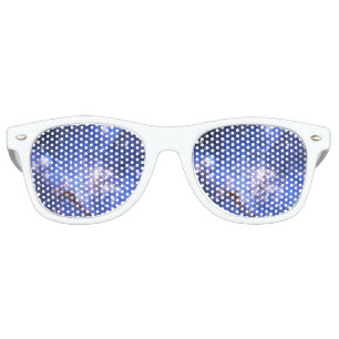 Lunettes De Fête Retro Étoiles Bleu Bleu Embrionique
