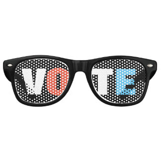 Lunettes De Fête Retro EYE Voter Retro Black Party Lunettes