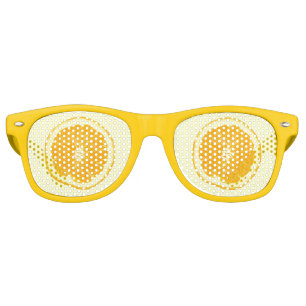 Lunettes De Fête Retro Fête d'été Orange Citrus Fruit Slice