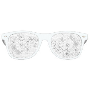 Lunettes De Fête Retro Fête du mariage floral