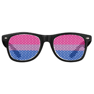 Lunettes De Fête Retro Fierté bisexuelle !