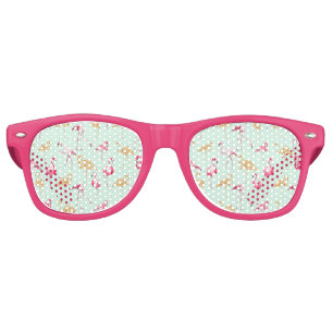 Lunettes De Fête Retro Flamant rose Cool Retro