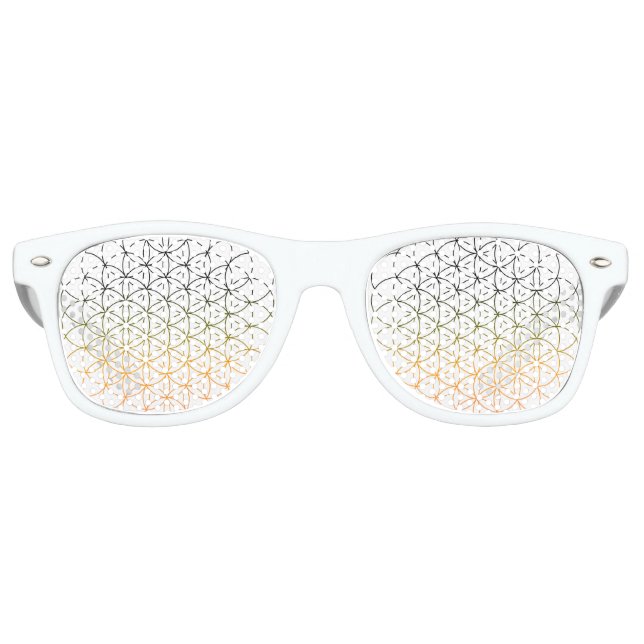 Lunettes De Fête Retro Fleur De Vie De Géométrie Sacrée (Devant)