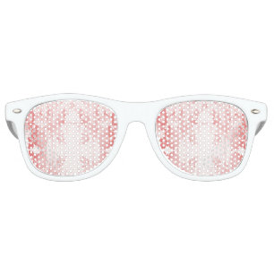 Lunettes De Fête Retro Fleurs roses dentelles