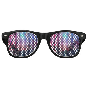 Lunettes De Fête Retro Forêt de galaxie