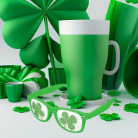 Four Leaf Clover St.Patrick's Day Mignonne Green