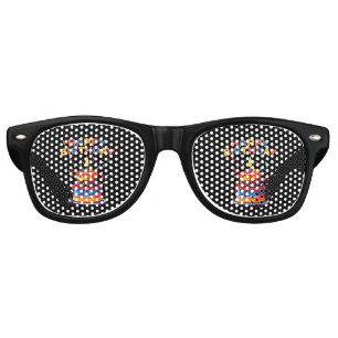 Lunettes De Fête Retro Fournitures de thème de fête d'anniversaire joyeux