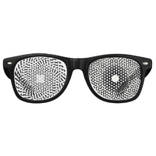 Lunettes De Fête Retro Fractales rompues