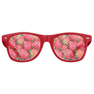 Lunettes De Fête Retro Fraises