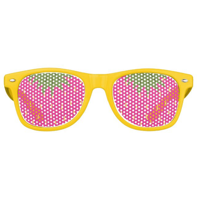 Lunettes De Fête Retro Fruit fraise (Devant)