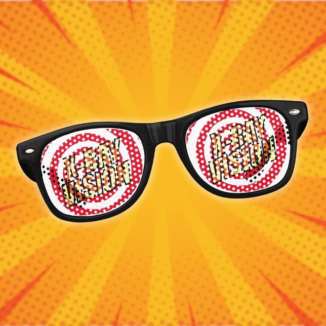 Lunettes De Fête Retro Fun Comic Book X-RAY VISION (Fun Comic Book X-RAY VISION Retro Sunglasses)