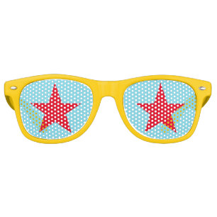 Lunettes De Fête Retro Fun Cool Star Custom Anniversaire Fête Swag Shades