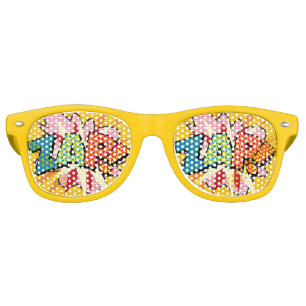 Lunettes De Fête Retro Fun Moderne Bande Dessinée Colorée ZAP