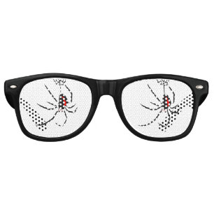 Lunettes De Fête Retro Fun Party Red Back Spider