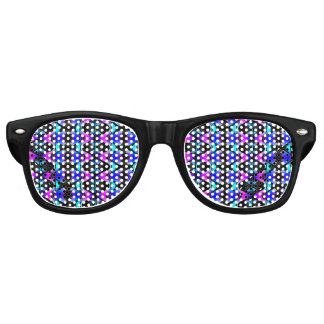 Lunettes De Fête Retro Funky Psychedelic Motif