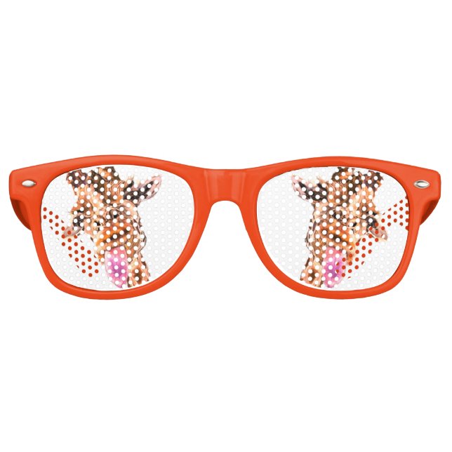 Lunettes De Fête Retro Funny Giraffe Sunglasses (Devant)