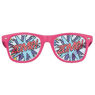 Lunettes De Fête Retro Funny Modern Comics ZOMG