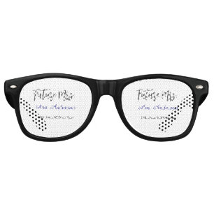 Lunettes De Fête Retro Futur nom de famille de Mme la mariée à être viole