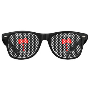 Lunettes De Fête Retro garçon d'honneur ajouter nom année nœud papillon n