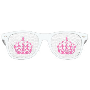 Lunettes De Fête Retro Gardez la couronne rose calme
