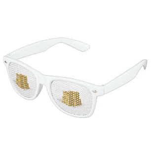 Lunettes De Fête Retro Glitch Food avoine gâteau