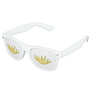 Lunettes De Fête Retro Glitch Food banana