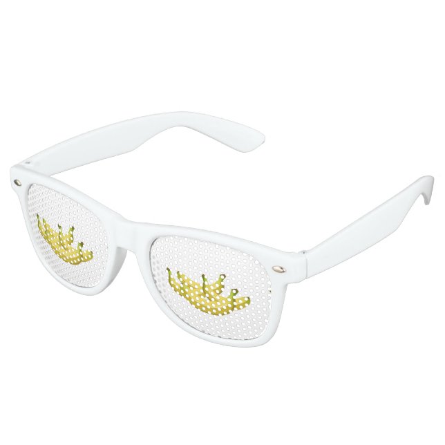 Lunettes De Fête Retro Glitch Food banana (Angulaire)