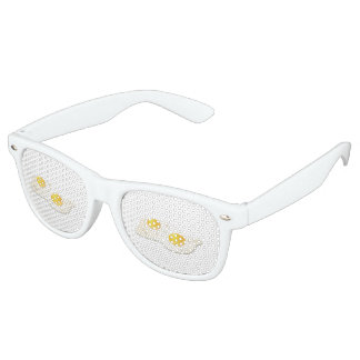 Lunettes De Fête Retro Glitch Food fried eggs