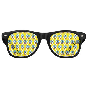 Lunettes De Fête Retro Globe des neiges avec chant Blackbird