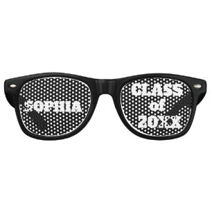 Lunettes De Fête Retro Graduation Party Graduation Class Of Add Year