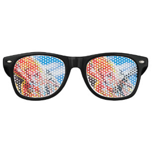 Lunettes De Fête Retro graffiti de planète