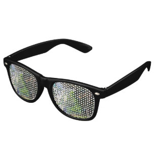 Lunettes De Fête Retro Graffiti vert de l'espace extra-atmosphérique
