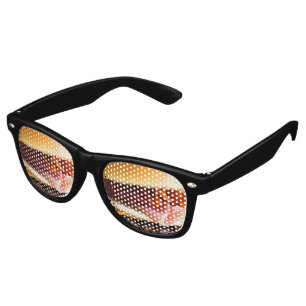 Lunettes De Fête Retro Grand hamburger drôle