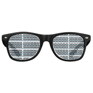 Lunettes De Fête Retro graphique damé illustration haute,