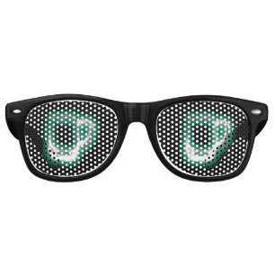 Lunettes De Fête Retro Green Beer Goggets Amusant Adulte Party
