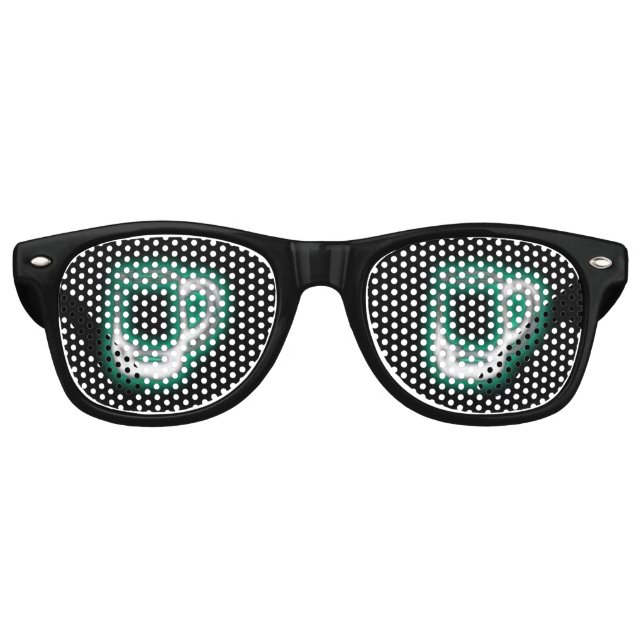 Lunettes De Fête Retro Green Beer Goggets Amusant Adulte Party (Devant)