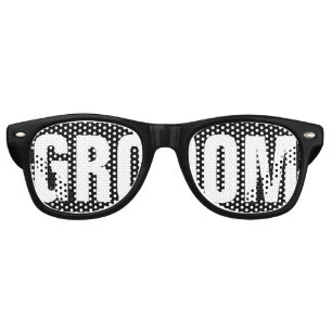 Lunettes De Fête Retro Grooms Swag Party