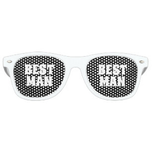 Lunettes De Fête Retro Groomsman Best Man Party Favoriser le cadeau Maria