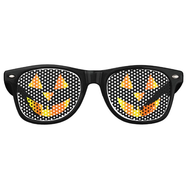 Lunettes De Fête Retro Halloween citrouille (Devant)