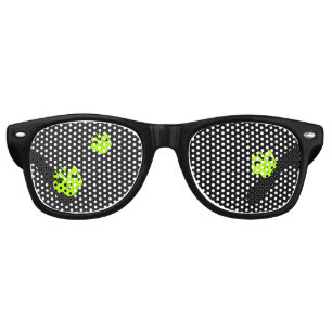 Lunettes De Fête Retro Halloween verte aliens effrayant fête drôle ombr