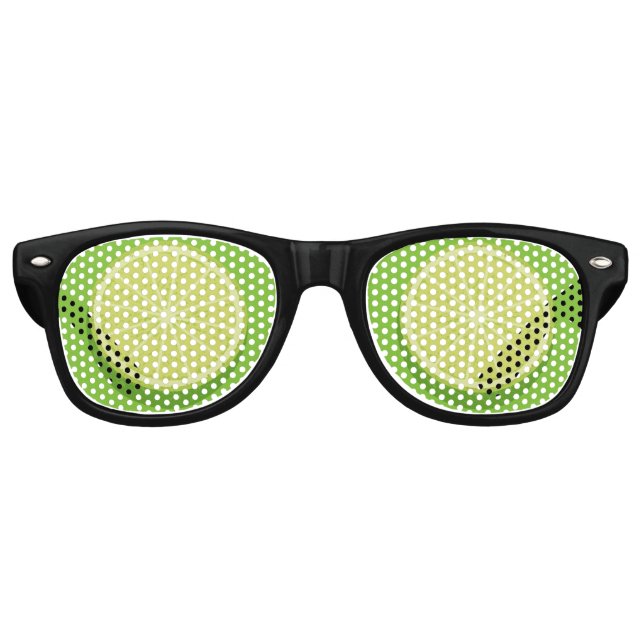 Lunettes De Fête Retro Halte Lime (Devant)