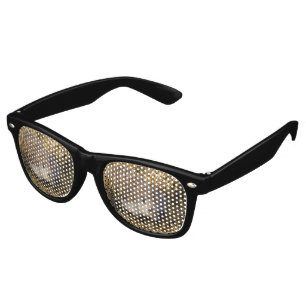 Lunettes De Fête Retro Hérisson Doux Dans Le Champ De Stubble