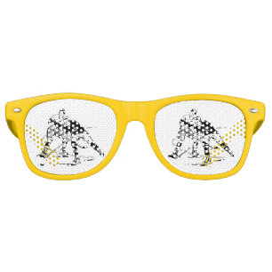 Lunettes De Fête Retro Hockey sur glace